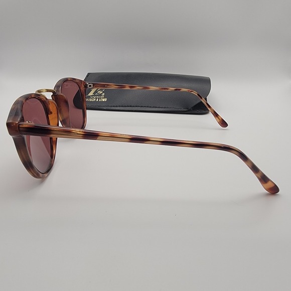 Bausch & Lomb Tortoiseshell Sunglasses Frames Only Womens W1549 w Case‎ - Picture 3 of 14